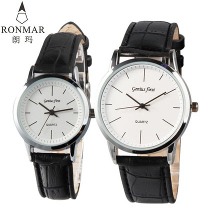 Couple montre mode ceinture étudiant montre affaires montre pour hommes montre à Quartz femmes montres