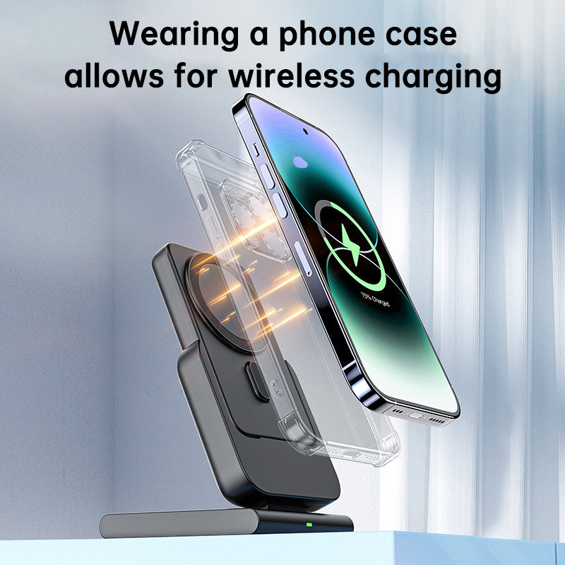 Magsafe magnetic holder is suitable for Apple three-in-one wireless charger iwatch