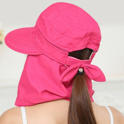 Outdoor sun hat covering face beach travel wild sun hat