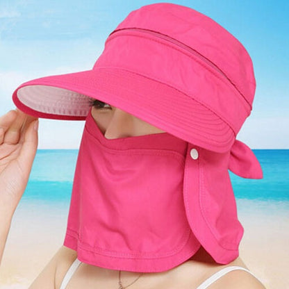 Outdoor sun hat covering face beach travel wild sun hat