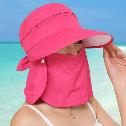 Outdoor sun hat covering face beach travel wild sun hat