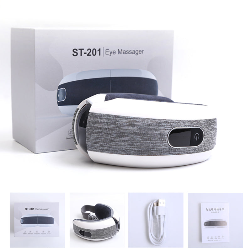 Masseur musical Bluetooth, masseur pour les yeux, électrique, Anti-rides, Fatigue, tissu respirant, soins de santé