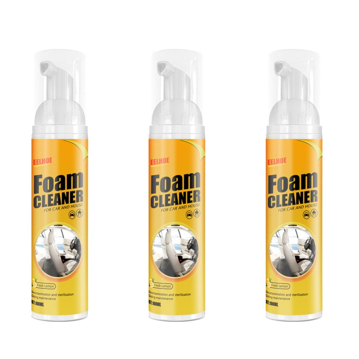 Multifunctional Foam Cleaner Supplies Car Interior Strong Decontamination Leather Seat Cleaner