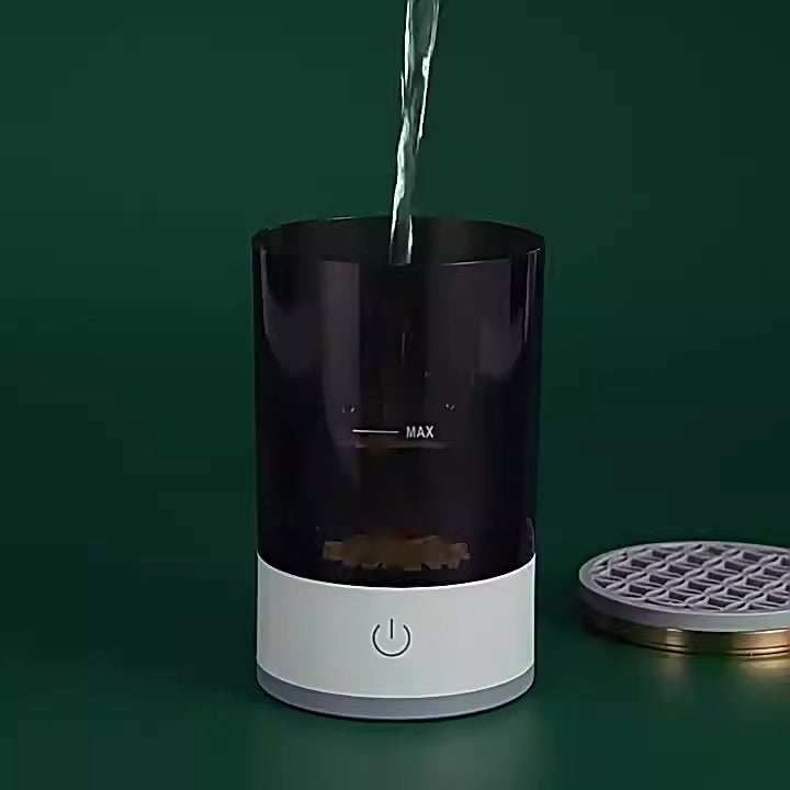 Nettoyeur automatique de pinceaux de maquillage, nettoyant de maquillage multifonctionnel intégré de lavage et de séchage électriques Amazon