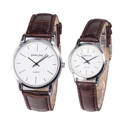 Couple montre mode ceinture étudiant montre affaires montre pour hommes montre à Quartz femmes montres