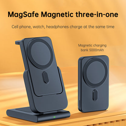 Magsafe magnetic holder is suitable for Apple three-in-one wireless charger iwatch