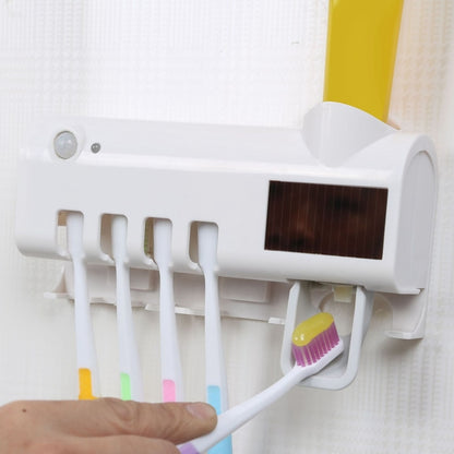 Porte-brosse à dents mural, presse-dentifrice intelligent pour salle de bains, toilettes, désinfection automatique, accessoires de salle de bains