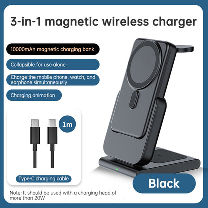 Magsafe magnetic holder is suitable for Apple three-in-one wireless charger iwatch