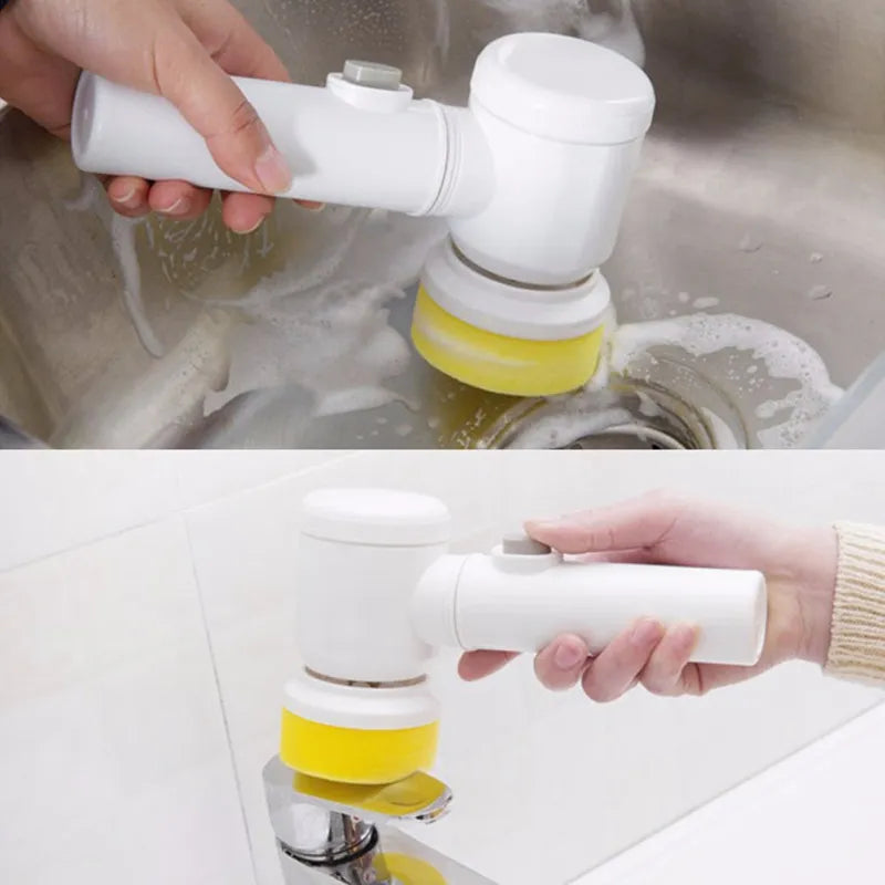 Handheld Electric Cleaning Trubo Brush Kitchen Washing Glass Cleaner Spin Household Cleaning Scrubber Tool Toilet Household Item