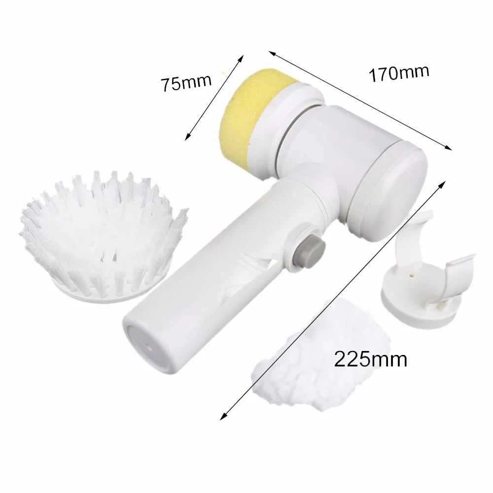 Handheld Electric Cleaning Trubo Brush Kitchen Washing Glass Cleaner Spin Household Cleaning Scrubber Tool Toilet Household Item