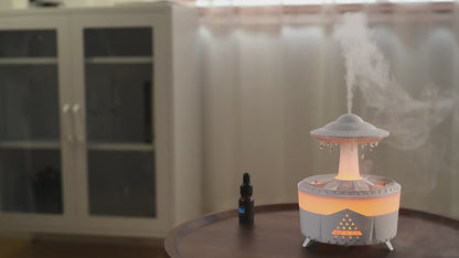 Rain Cloud Humidifier Water Drip with Remote Raindrop Humidifier Rain Cloud Diffuser Mushroon