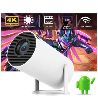 HY300 Mini projecteur 4K Android 11 WIFI6 BT5.0